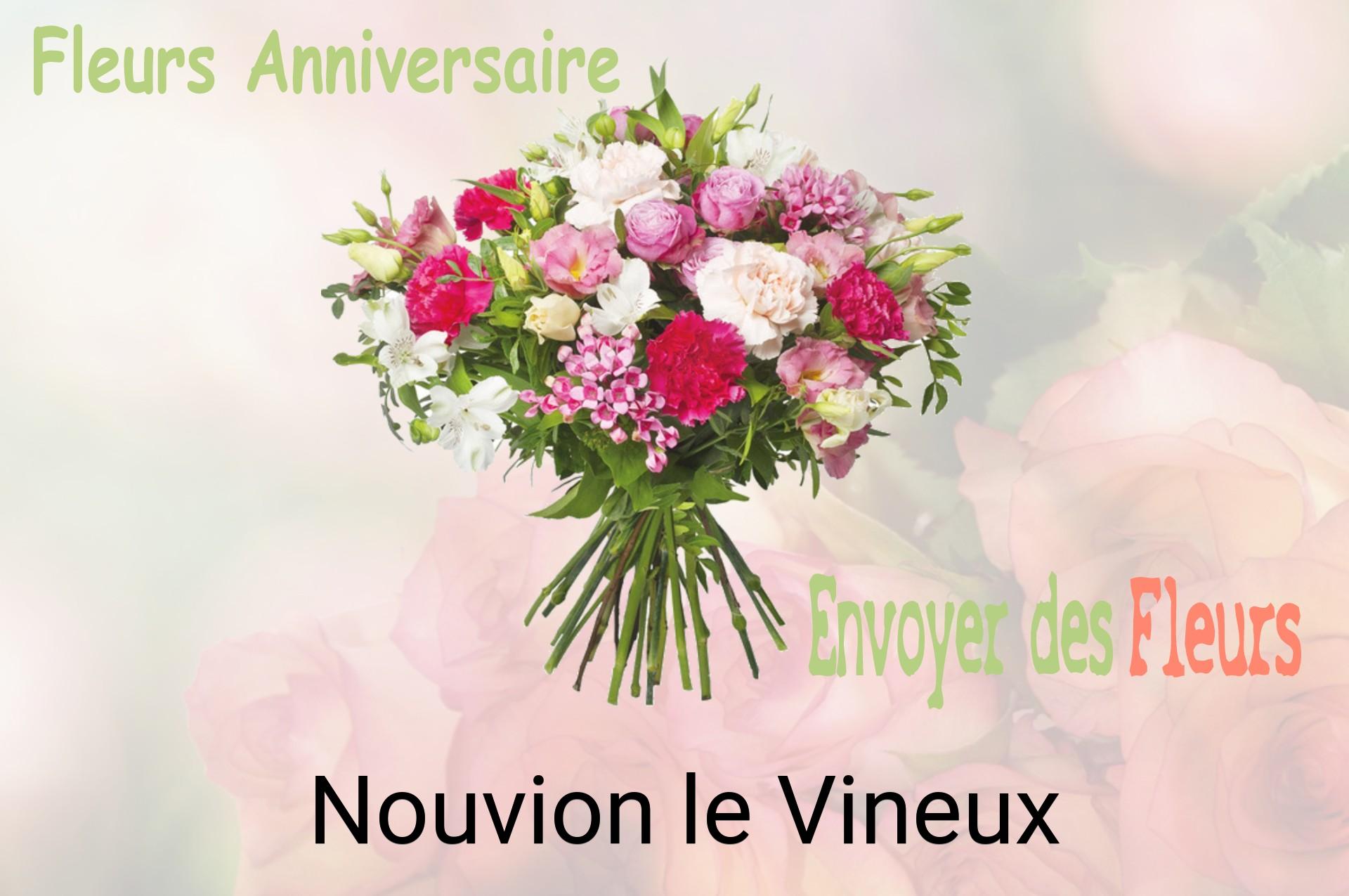 Bouquet de fleurs d’anniversaire livré à Nouvion-le-Vineux