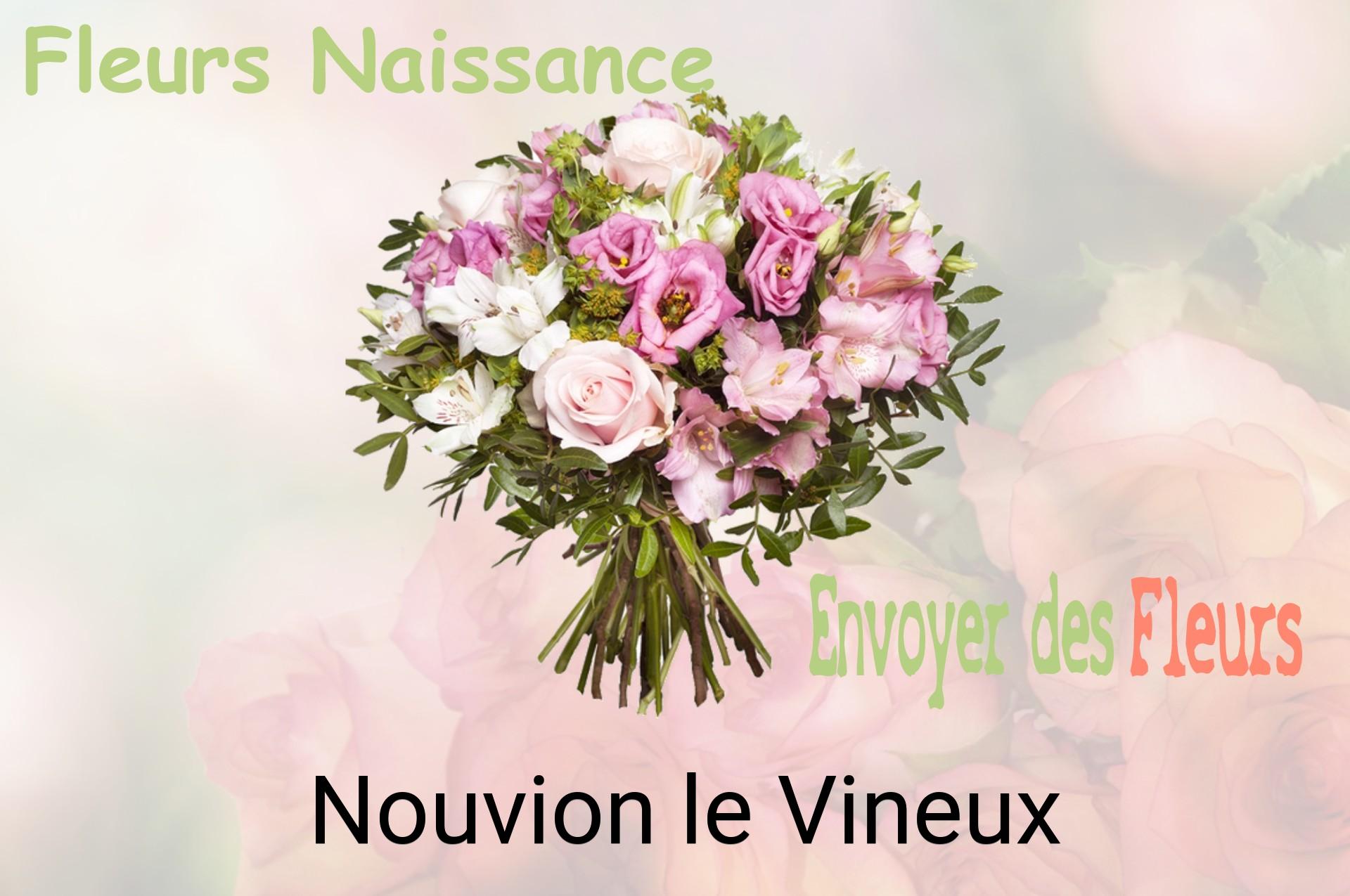 Bouquet de fleurs de naissance livré à Nouvion-le-Vineux