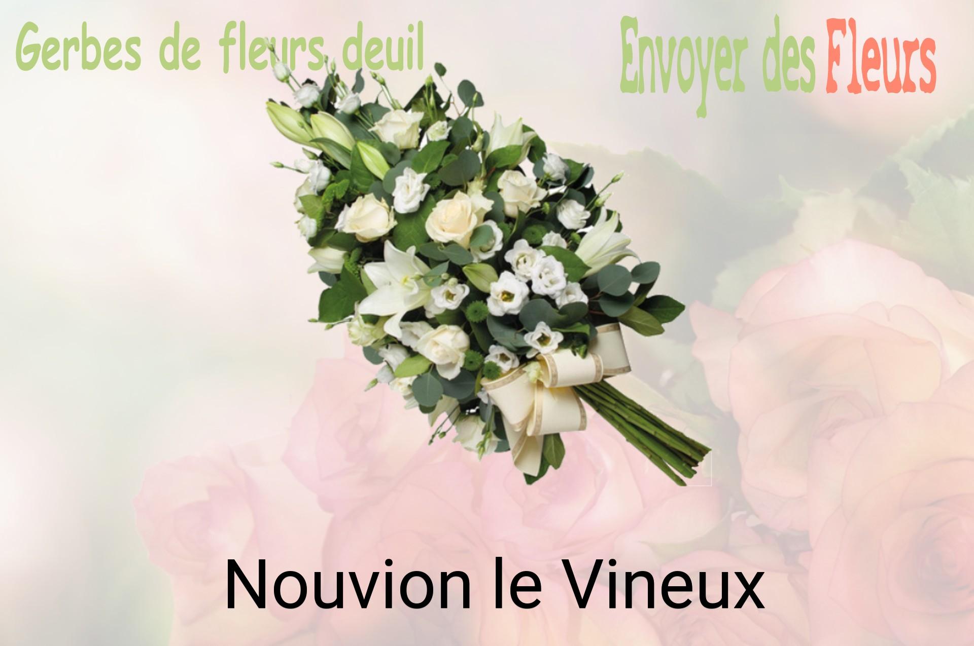Gerbe de fleurs de deuil livrée à Nouvion-le-Vineux